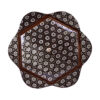 Wooden Khatam Kari Candy Bowl - Perfect for Gift & Tea or Coffee in Dark Brown