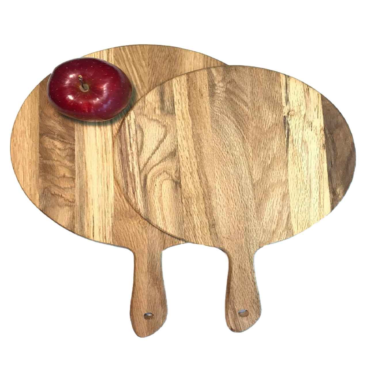 Wooden Serving & Cutting Board – Ideal for Cheese Board and Charcuterie (Set of 2)