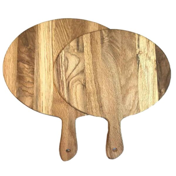 Wooden Serving & Cutting Board - Ideal for Cheese Board and Charcuterie (Set of 2)