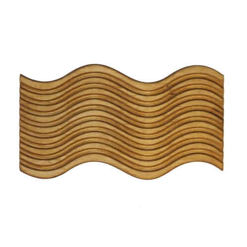 Wooden Serving & Cutting Board – Ideal for Meat and Cheese Board | Wave Model