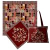 Islamic Prayer Matt Sajadah Gabbeh Style - Double Side 3 Pieces Chanel Fabric