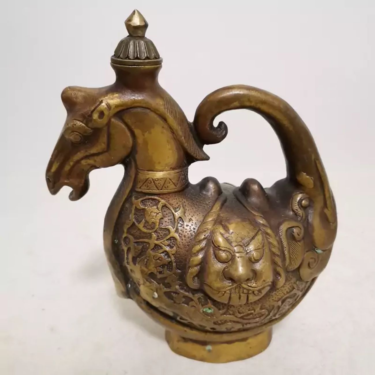 Antique Brass Rosewater Sprinkler – for Traditional Fragrance Ceremony