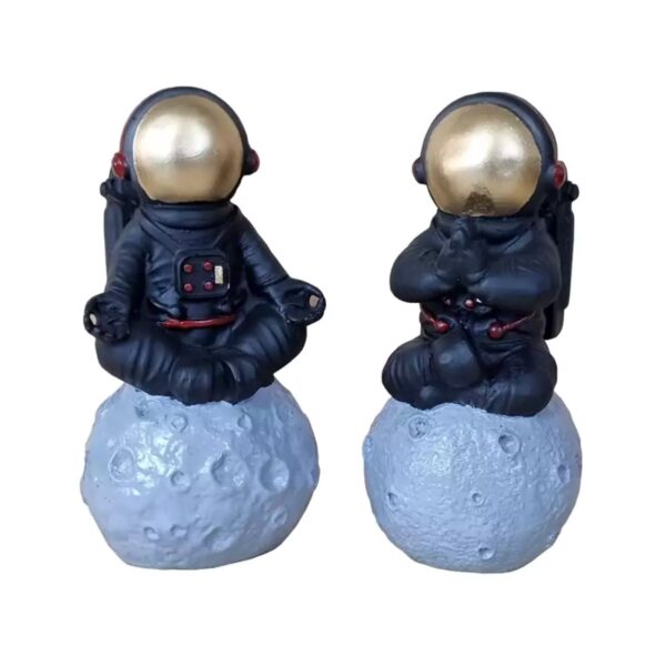 2Piece Astronaut Model Statue Set A Stunning Space-Themed Decor for Your Home