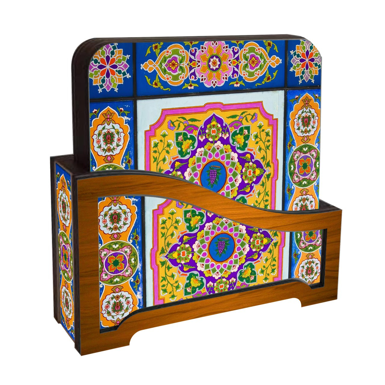 Wooden Coaster with Iranian Heritage Design (Pack of 6)