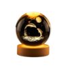 3D Crystal Ball Night Light Dolphin Fantasy Glowing LED Lamp