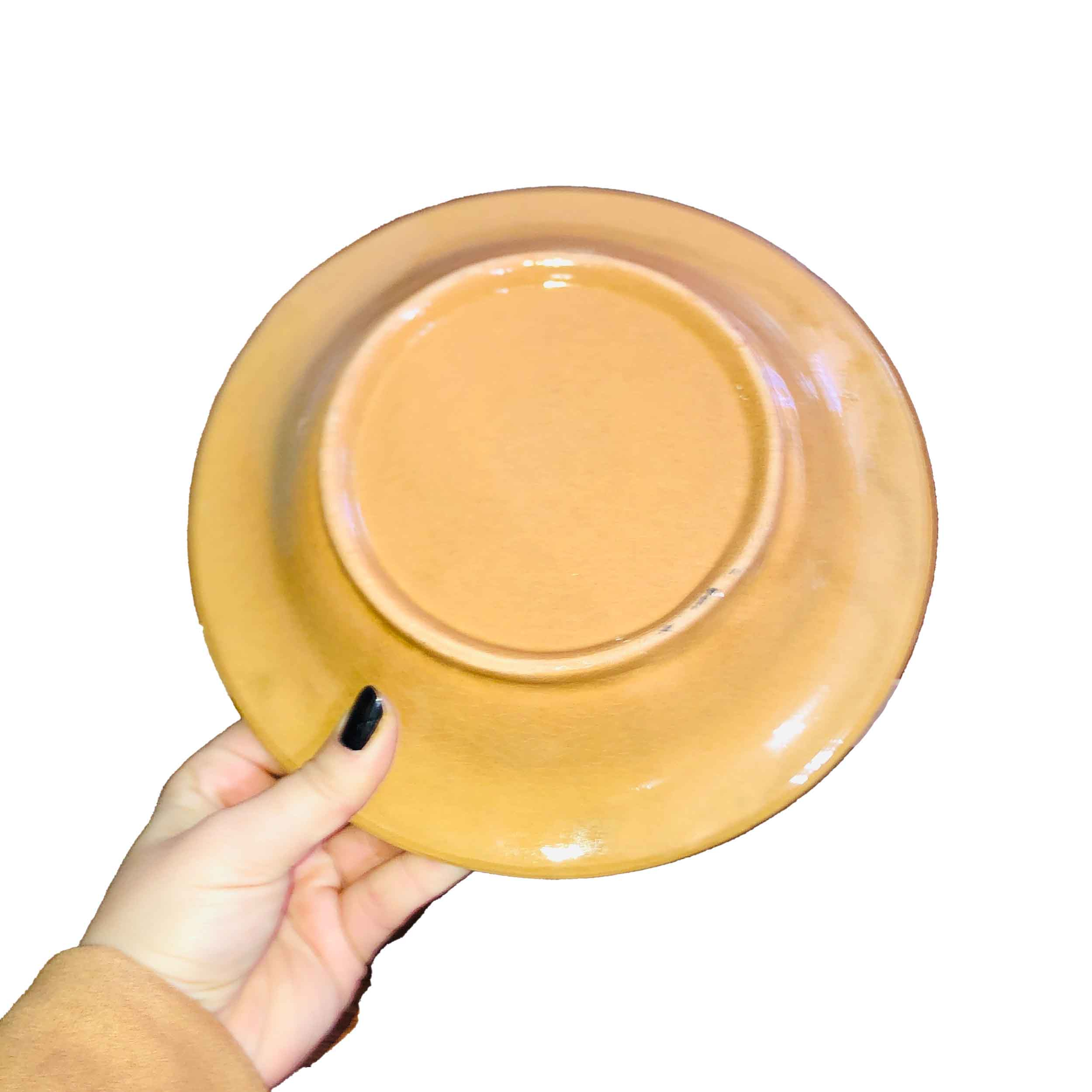 Ceramic Dinnerware Plate – Bird & flower Pattern, Microwave , Dishwasher Safe