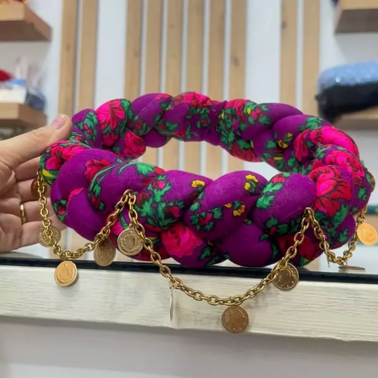 Authentic Kurdish Style Kufi Headband – Handcrafted Traditional Design