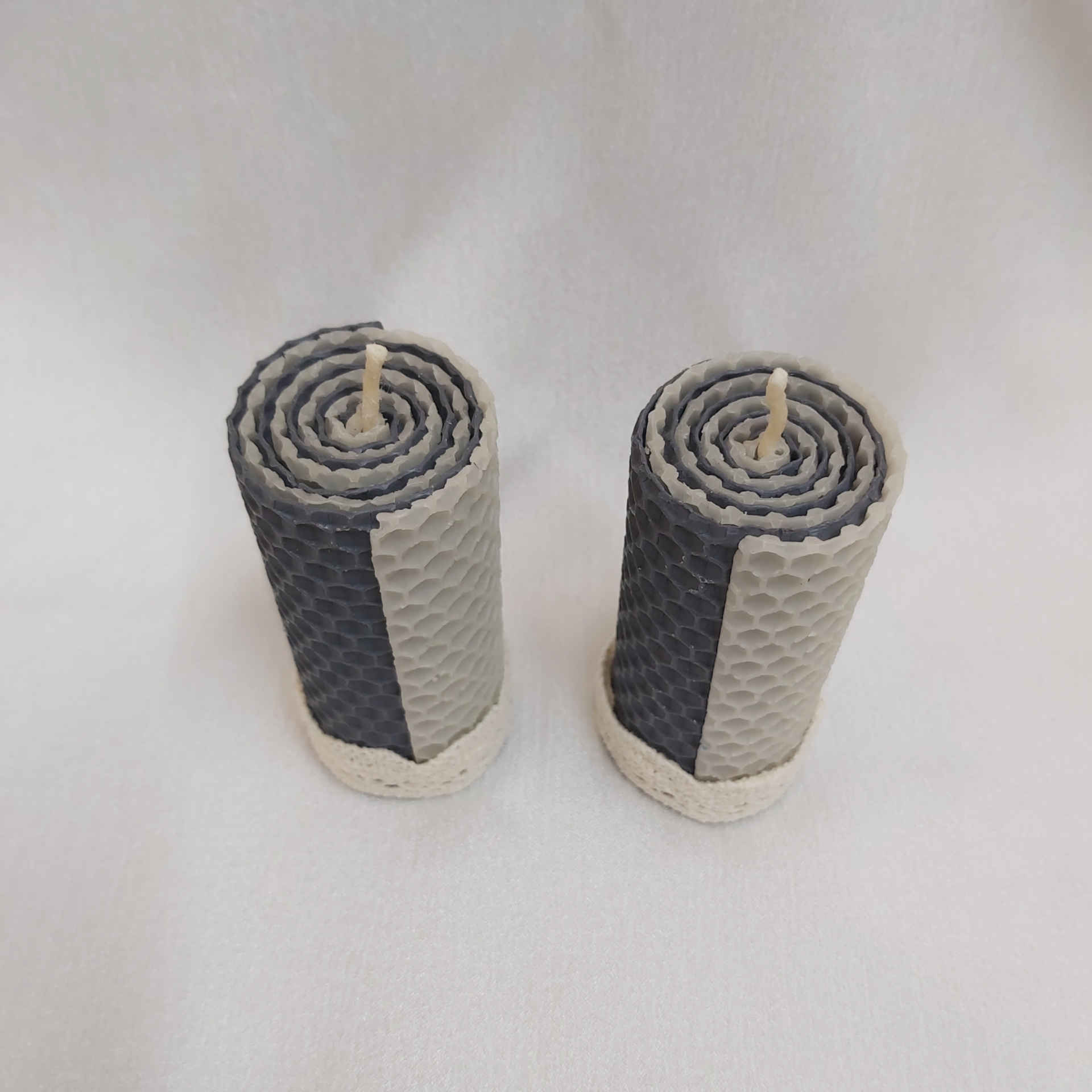 Beeswax Candle Pillar Spiral – Pure & Unique, Pack of 2