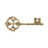 Brass Wall Key Holder – Perfect for Home Decor with Key Design in Golden