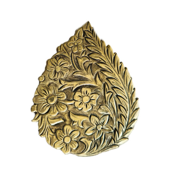 Brass Women’s Brooch – Chic & Lux with Spring Design in Golden