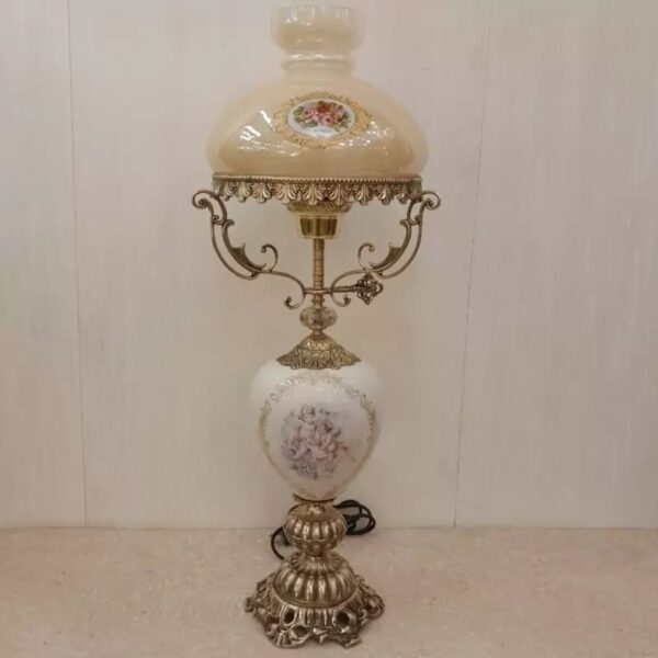 Bronze & Ceramic Table Lamp for Stylish Home Lighting – Classic Design with Warm Ambiance