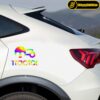 Car Sticker with Tractor Tabriz Football Team Design