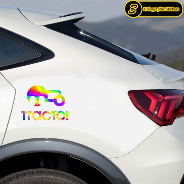 Car Sticker with Tractor Tabriz Football Team Design