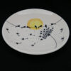Ceramic Dinnerware Plate - Dandelion Pattern, Artistic and Versatile