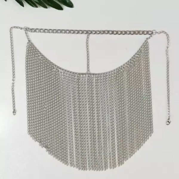 Chain Design Burqa Modern and Traditional Combination Style