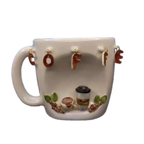 Charming Cafe-Inspired Fantasy Ceramic Mug for a Stylish Touch