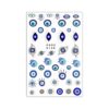 Charming Evil Eye Nail Art Stickers for a Bold Look 3 Pcs