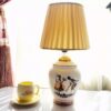 Classic Pattern Artistic Ceramic Table Lamp – Elegant Home Decor Lighting