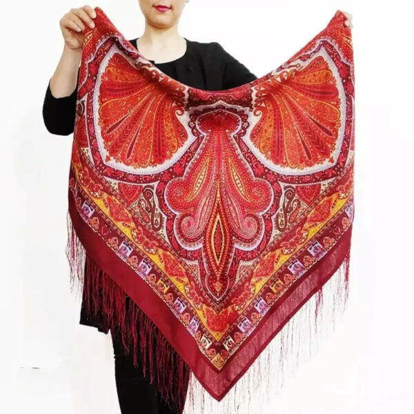 Cotton Turkmen Scarf A Masterpiece of Artistry and Warmth