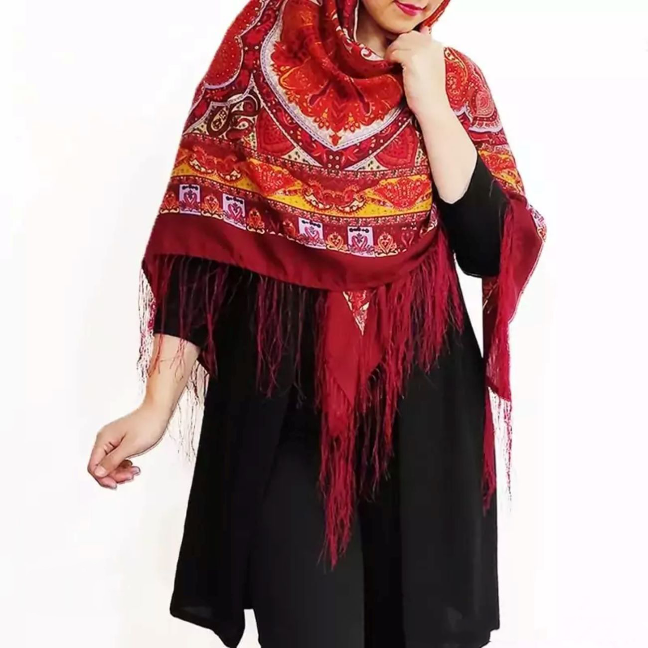 Cotton Turkmen Scarf A Masterpiece of Artistry and Warmth