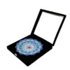Persian Minakari Decorative Copper Plate - Hand-Painted with Intricate Blue Floral