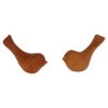 Decorative Wooden Bird Figurine - Handcrafted Ideal Gift for Nature Lover (x2)