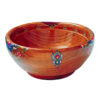 Decorative Wooden Bowl Featuring Persian Floral Print