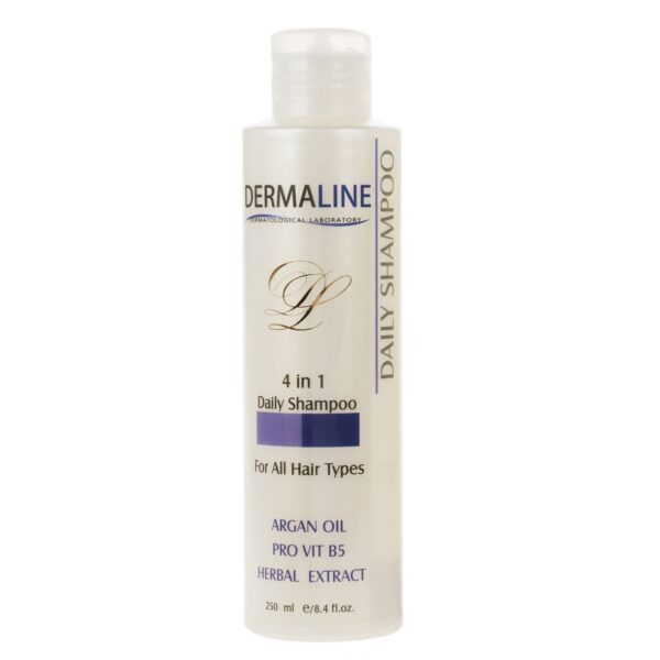 Dermaline Daily Care Shampoo 4 in 1 Model Gentle Cleanse for Healthy & Soft Hair