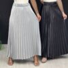 Elegant Satin Pleated Skirt in Multiple Colors – Stylish and Versatile for Any Occasion