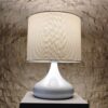 Elegant White Minimalist Table Lamp Simple, Stylish, and Beautiful Lighting for Any Space