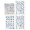 Evil Eye Nail Stickers Fashionable Designs for Strength, Protection, and Style Pack of 4