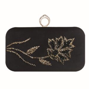Exquisite Hand Beaded Clutch Bag with Elegant and Sparkling Design