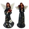 Graceful Angel Statue with Bouquet – Symbol of Serenity and Elegance 2Pcs