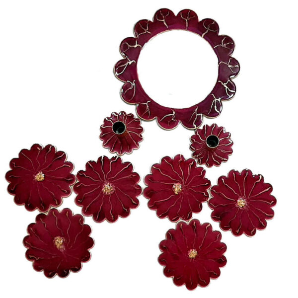 Haft Seen Set – Perfect for Celebrating Nowruz Persian New Year with Flower Design
