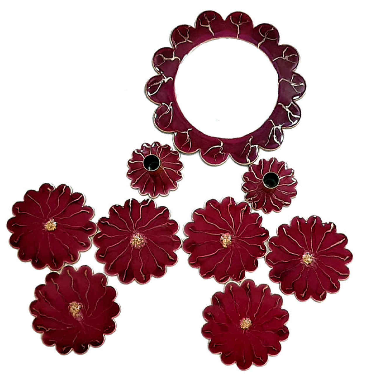 Haft Seen Set - Perfect for Celebrating Nowruz Persian New Year with Flower Design