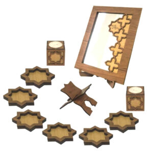 Haft Seen Set – Perfect for Celebrating Nowruz Persian New Year with Geometric Design