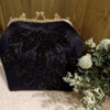 Hand Beaded Clutch Bag with Leaf Design - Sparkling and Elegant
