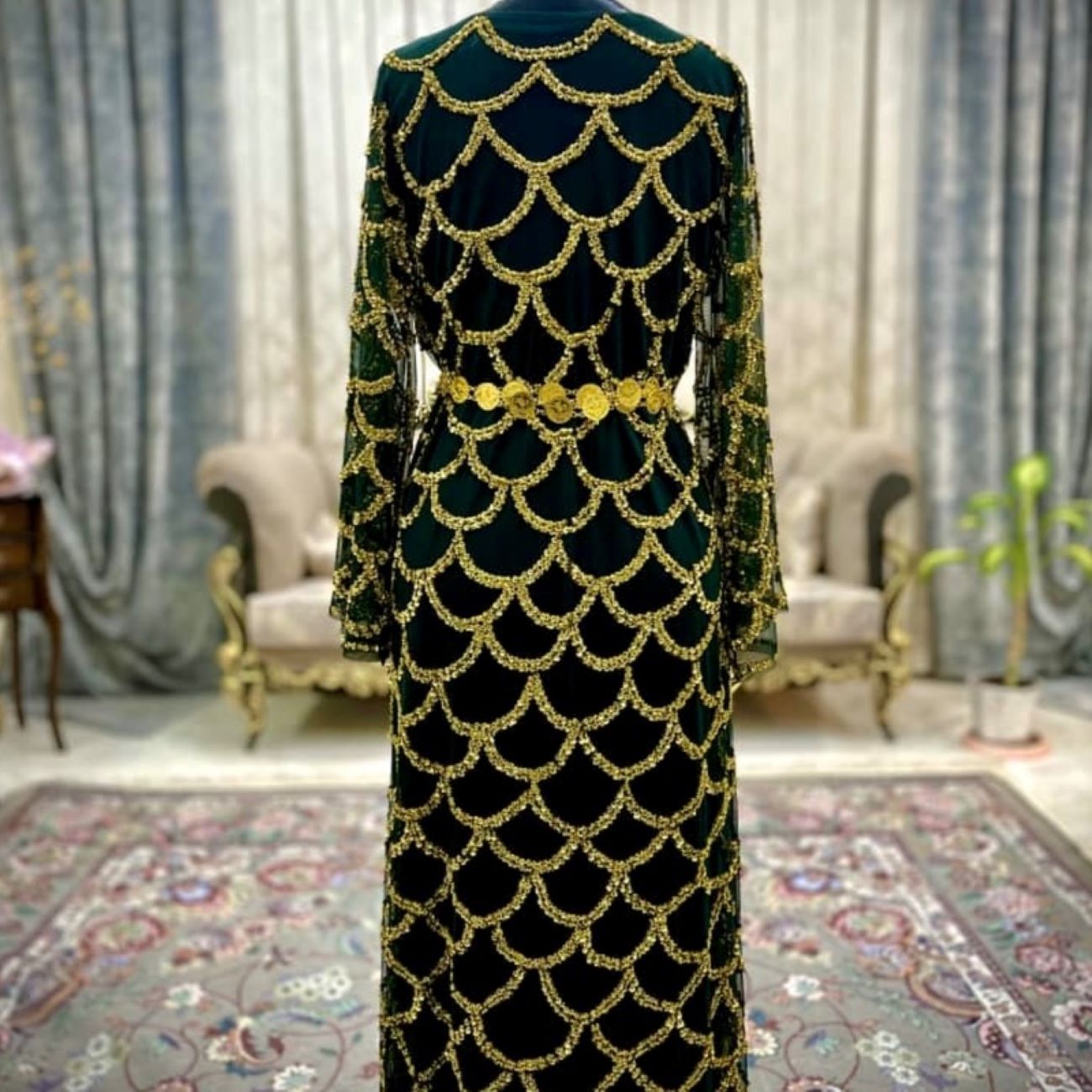 Hand Embroidered Kurdish Dress – A Perfect Blend of Traditional Art and Modern Sparkle