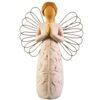 Handcrafted Angel Figurine with Wire Wings Symbol of Peace & Sereniy