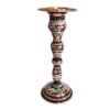 Handcrafted Mina Kari Enamel on Copper Long Base Candle Holder