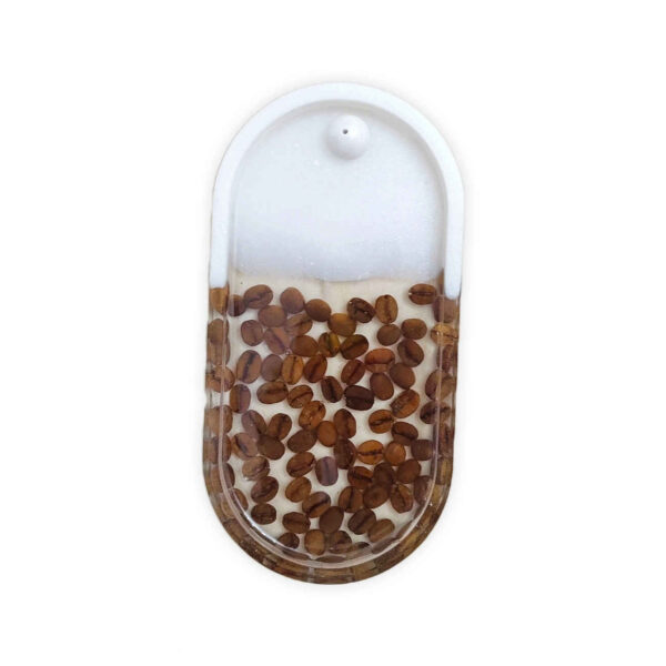 Handcrafted Resin Incense Holder for Zen, Relaxation & Style Coffee Design