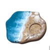 Handcrafted Resin Incense Holder with Sea & Beach Design