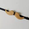 Handcrafted Wooden Bow Tie – Mustache Design, Stylish and Sporty Bow Tie for Boys