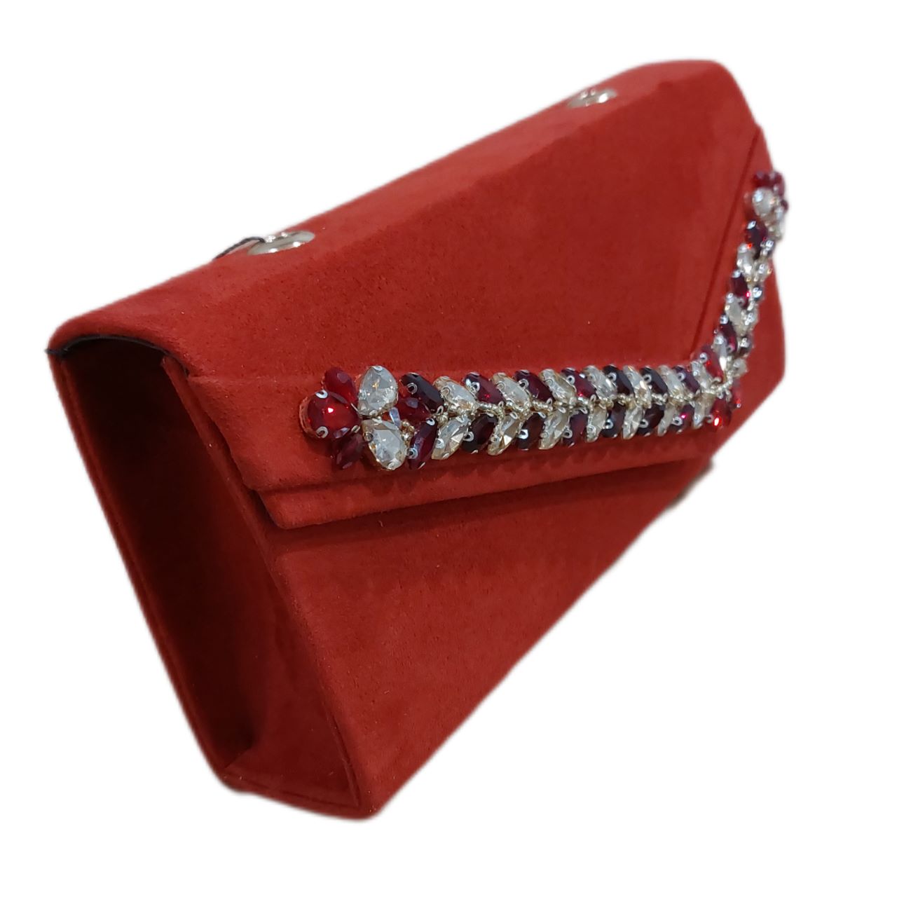 Hand Beaded Clutch Bag in Red Color – A Touch of Luxury & Beauty