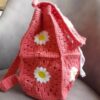 Handmade Crochet Bag Flower Design for Kids in Pink Color - Stylish and Cute