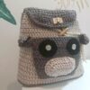Handmade Crochet Kids Backpack Cartoon Design - Cute & Stylish Bag