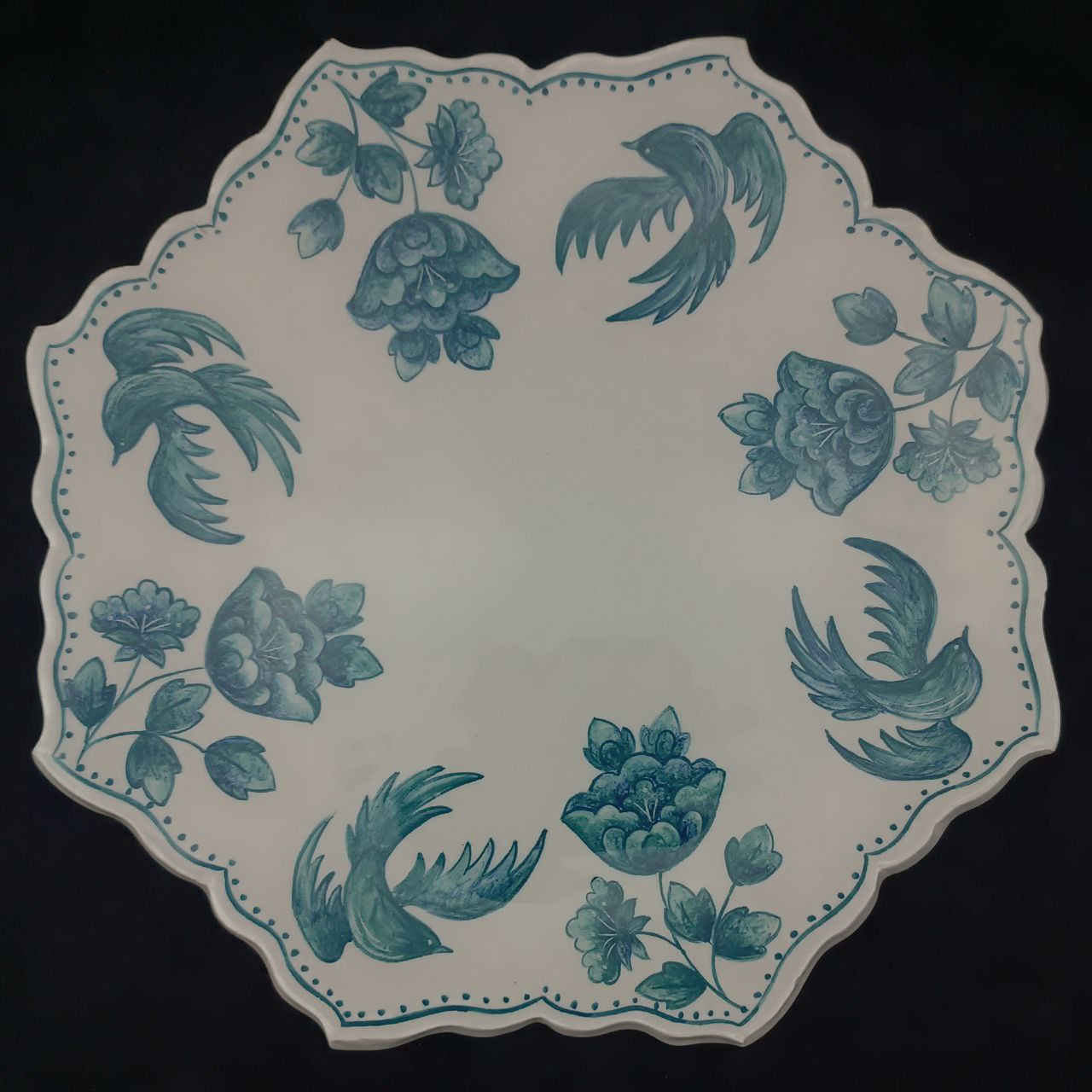 Ceramic Dinnerware Plate & Bowl Set- Congress Design, Microwave & Dishwasher Safe