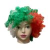 Iranian Fan Wig in the Colors of Iran's Flag for the Soccer Team
