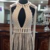 Macrame Formal Dress – Boho Style Handwoven with 3mm Macramé Cord