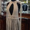 Macrame Formal Dress – Boho Style Handwoven with 3mm Macramé Cord